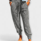 Felicidade - Leopard Print Wide-Leg Trousers