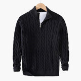 TAEBAEK Zipped Cable Sweater