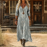 Maria - Vintage-Inspired Long Sleeve Casual Dress
