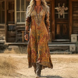 Maria - Vintage-Inspired Long Sleeve Casual Dress