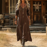Maria - Vintage-Inspired Long Sleeve Casual Dress