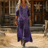 Maria - Vintage-Inspired Long Sleeve Casual Dress