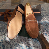 Harry Suede Loafers with Horsebit Detail