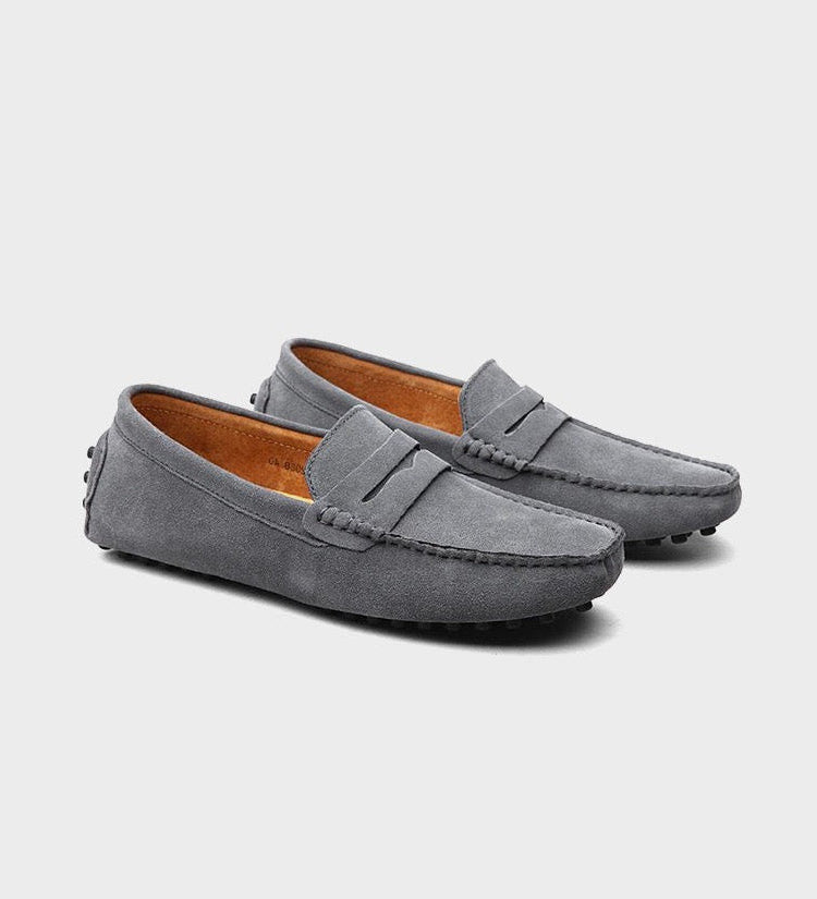 Semišové lodní loafers