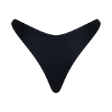 Coralia Vysoké Tanga Bikini Spodní - Černá Barva