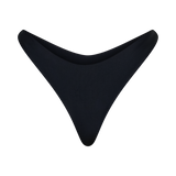 Coralia Vysoké Tanga Bikini Spodní - Černá Barva