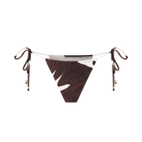 Bikini Bottom Marquise - Čokoládový design s květinovým vzorem
