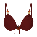 Memphis Bikini with Beads - Wine Red Top
