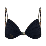 Rosmunda Top Bikini s Volánky - Zelený Tisk Fluidní Reverie