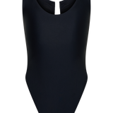 Yumi U-Wire Plunge Swimsuit - Solid Black