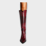Krokodýlí designové boty s elegantním podpatkem