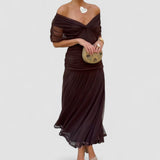 Luana - Elegantní šaty s V-výstřihem