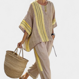 Lorena - Boho sada z lněného a bambusového materiálu