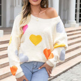 Svetr srdcový vzor