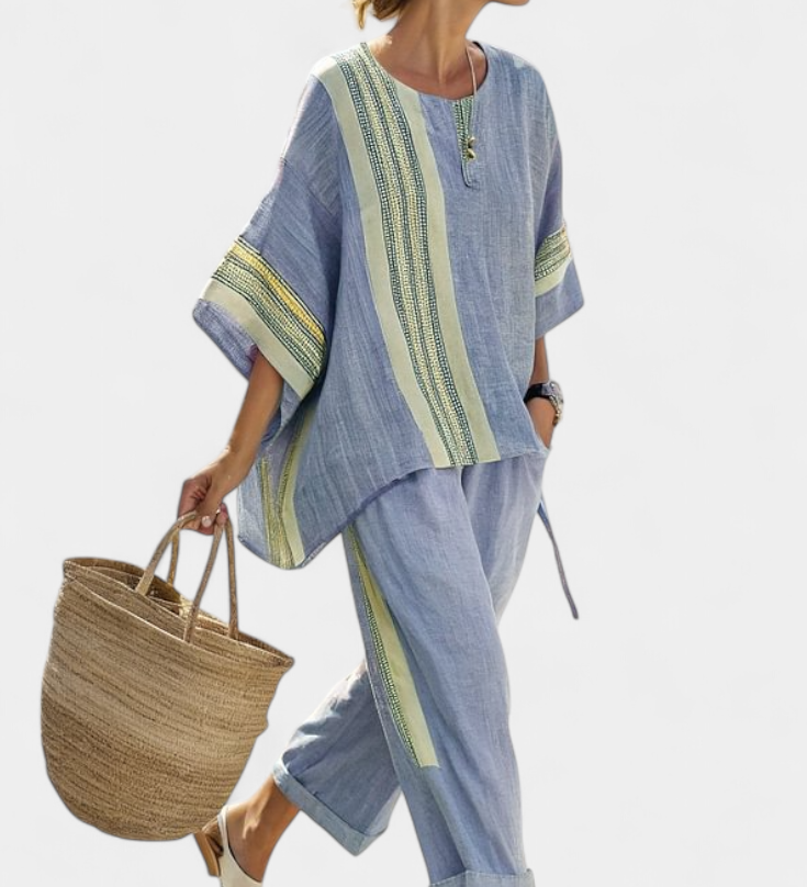 Lorena - Boho sada z lněného a bambusového materiálu
