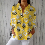 Claudina - Blouse with Bees and Lightness