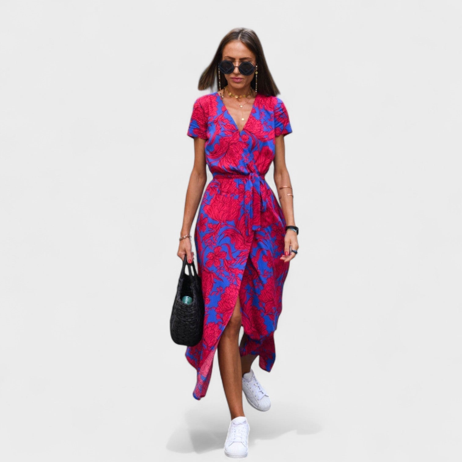 Růžové lilie - Šaty v Boho Chic stylu