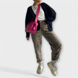 Chandra - Vintage džíny s leopardím potiskem