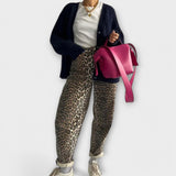 Chandra - Vintage džíny s leopardím potiskem