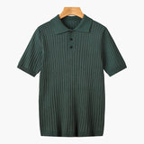 GIMCHEON Pletené Polo Tričko
