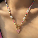 Bohemian Colorful Beaded Necklace