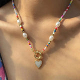 Bohemian Colorful Beaded Necklace
