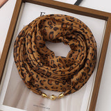 Retro šátek s leopardím vzorem