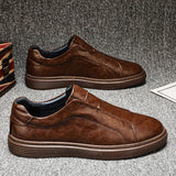Tradiční kožené slip-on boty