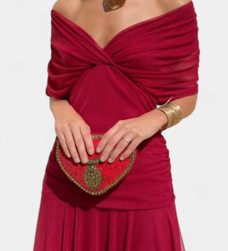 Luana - Elegantní šaty s V-výstřihem