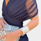 Luana - Elegantní šaty s V výstřihem