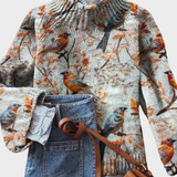 Mónica - Umělecký pletený svetr s jedinečným designem
