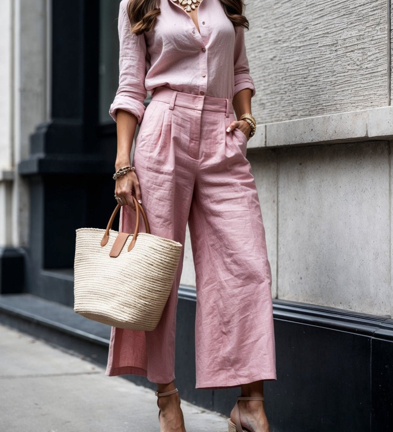 Isadora - Casual Chic Look in Pink