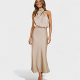 Alba - Satin Elegance Dress