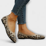 Paula - Leopardí vzorované krajkové slip-on boty