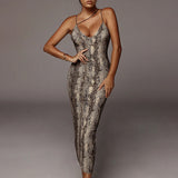 Leopard Print - Formfitting Sexy Dress