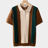 Brown Resort Polo with Zipper