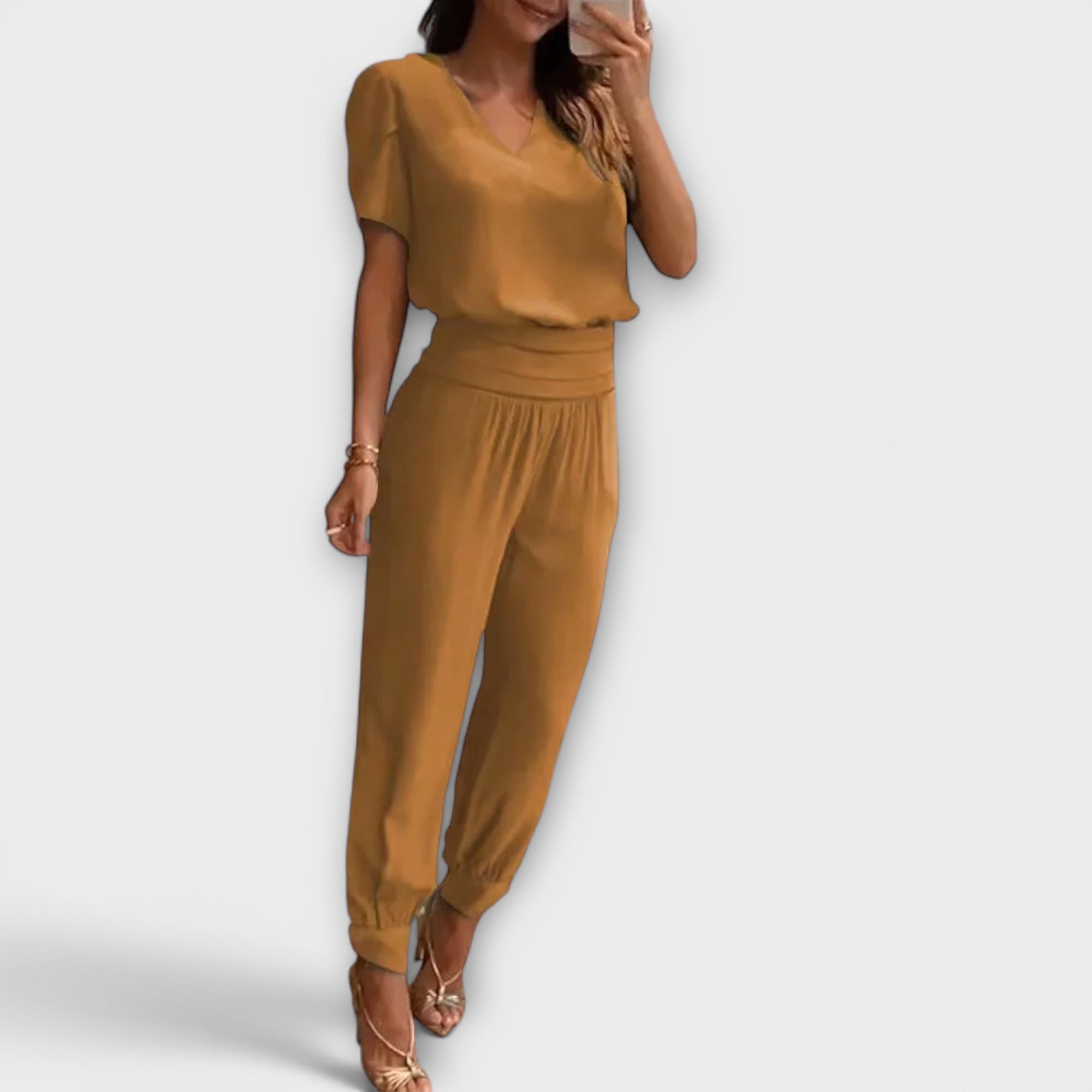 Irmelinda - Elegantní set topu a kalhot
