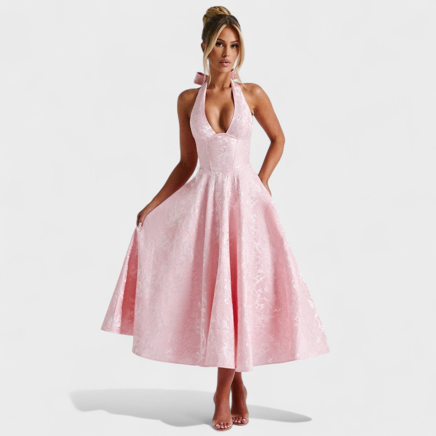 Efi - Textured Midi Dress