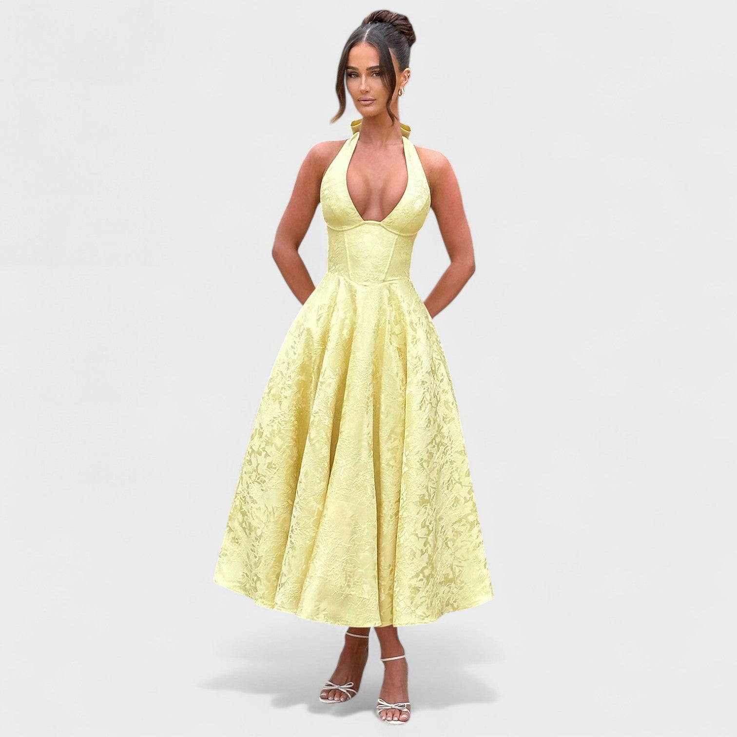 Efi - Textured Midi Dress