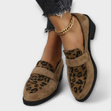 Stylové dámské boty s leopardím potiskem