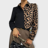 Valentina - Elegantní leopardí blůza