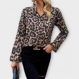 Catarina - Ležérní leopardí blůza