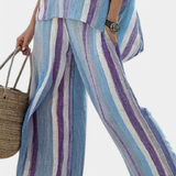 Laura - Malva Stripe Set
