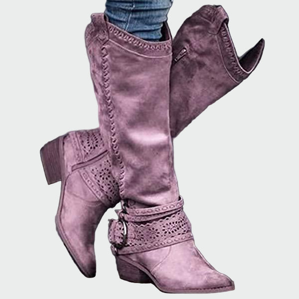 Vintage kožené cowboy boty