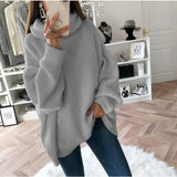 Volný svetr s rolákem
