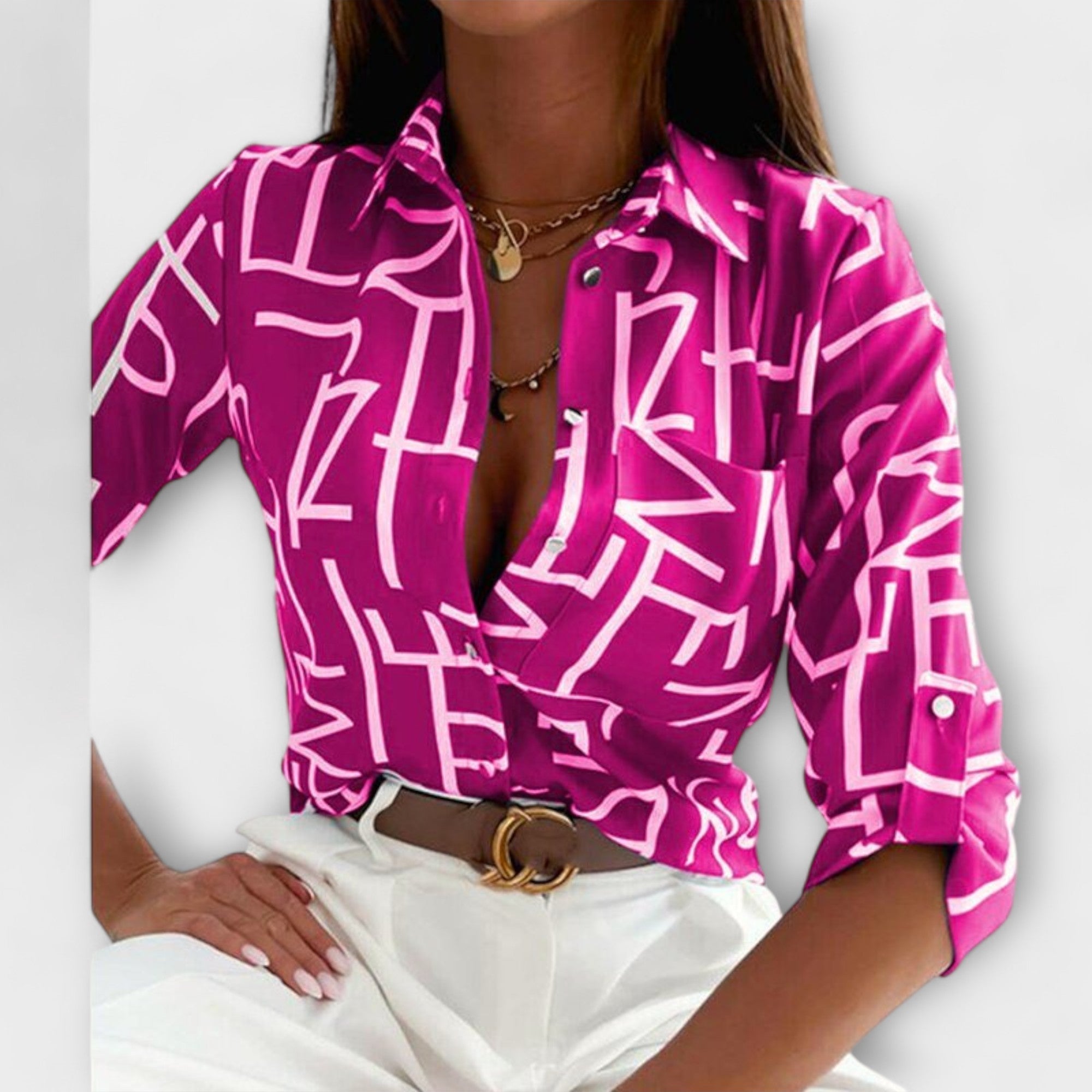 Romina - Blouse with Classic Collar